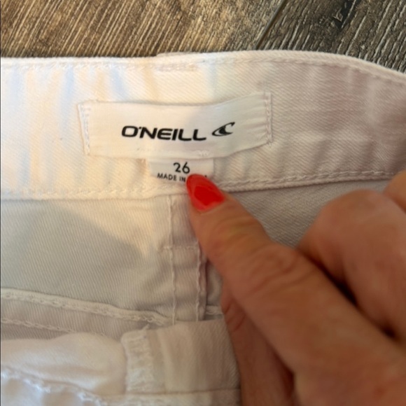 O'Neill White Distressed Jean Shorts High-Waisted Daisy Duke Style! 😉 - Picture 2 of 3